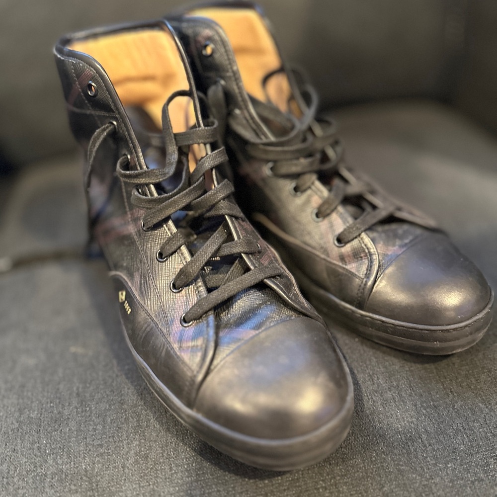 Dunhill high top shoes for men